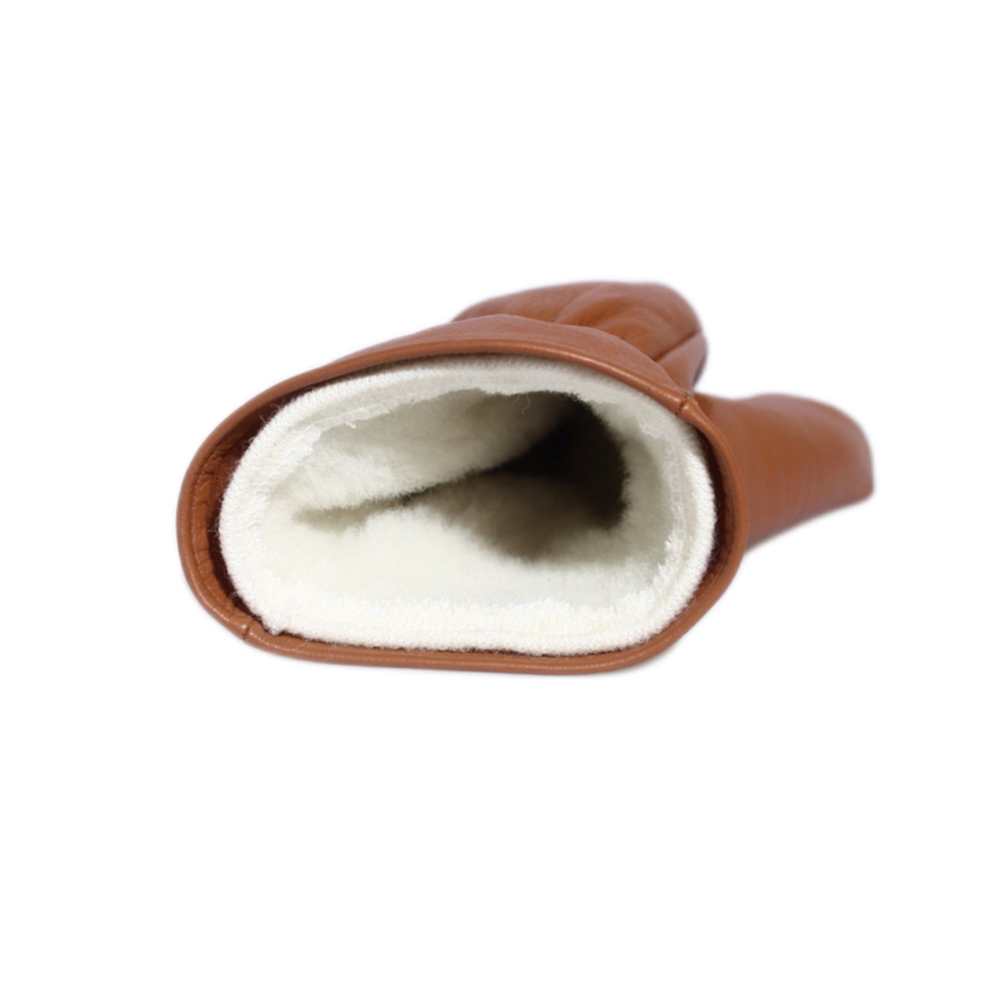 Naisten kintaat - Peuran nappa - Irtovuorellinen - 100 % Merinovillavuori - Konjakki
