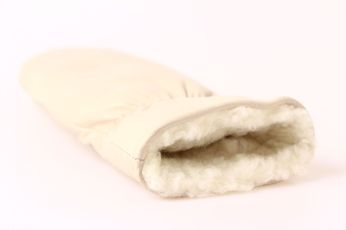 Naisten kintaat - Poron nappa -100% Merinovilla - Beige