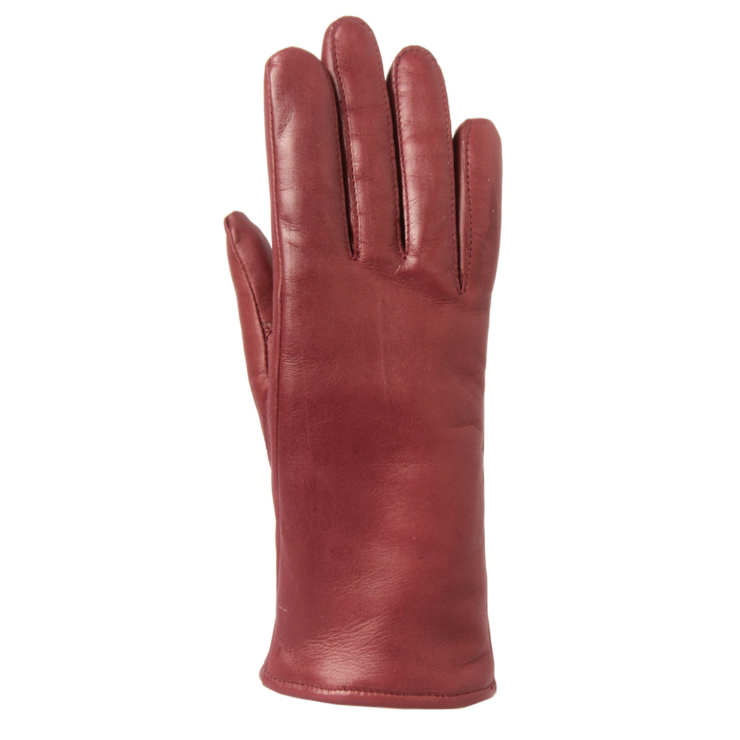 Women's Gloves - Sheep's leather - Merino wool / Polyester - Wine