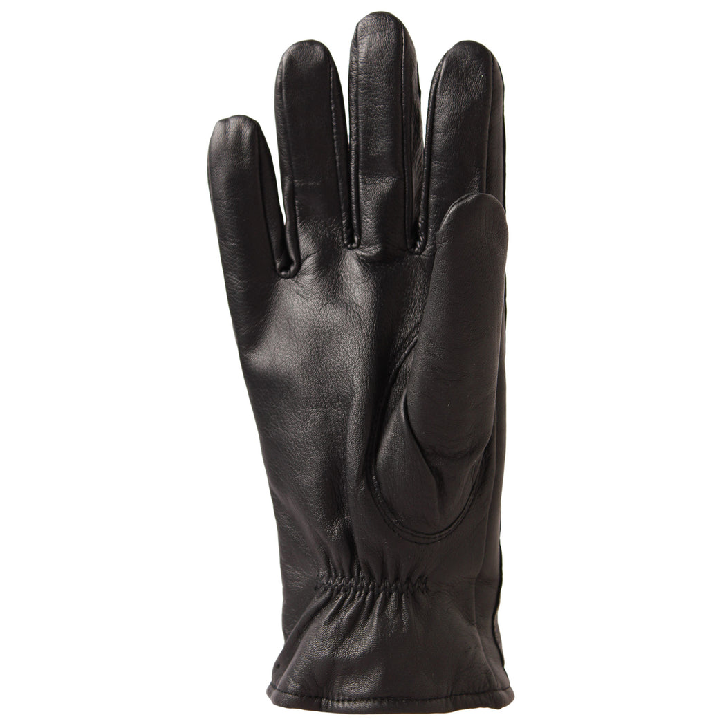 Men's gloves - Sheep leather - Merino wool - Black