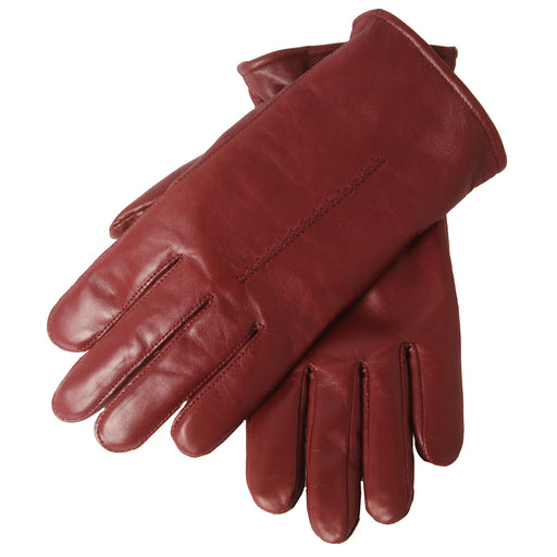 Men's gloves - Sheep's nappa - Merino wool / Polyester - Wine