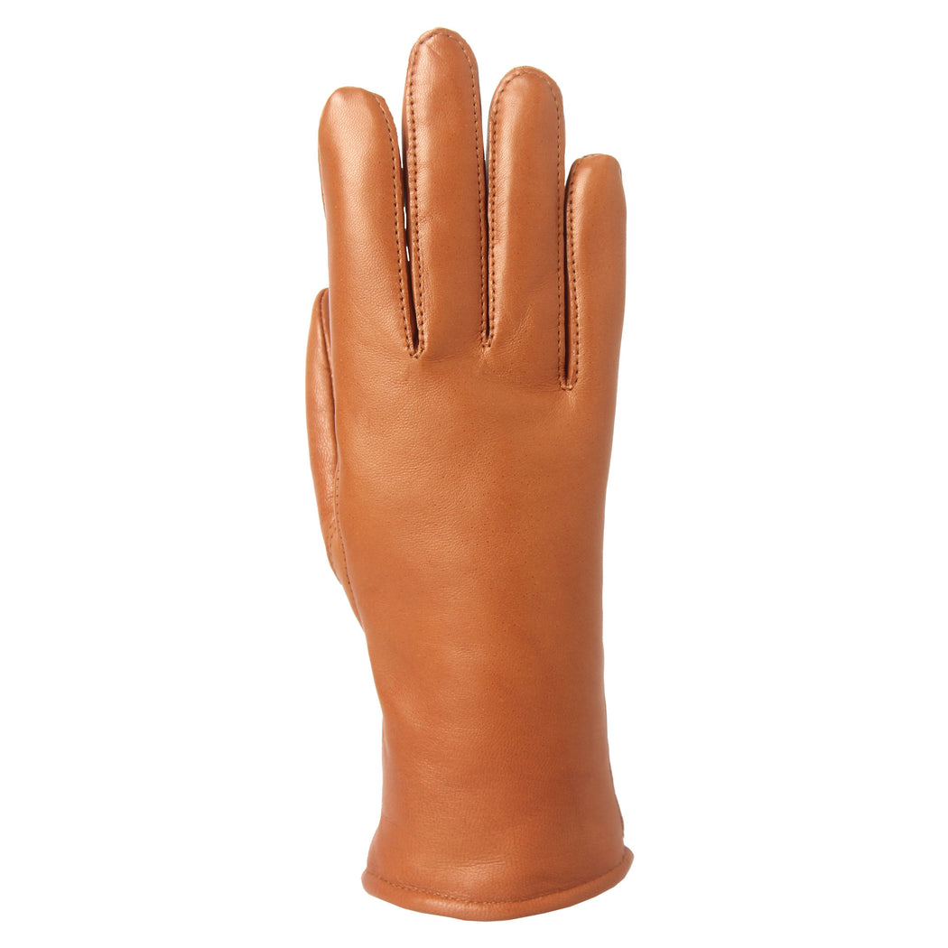 Women's Gloves - Sheep's leather - Merino wool / Polyester - Cognac