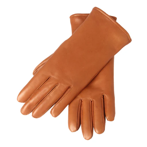 Women's Gloves - Sheep's leather - Merino wool / Polyester - Cognac