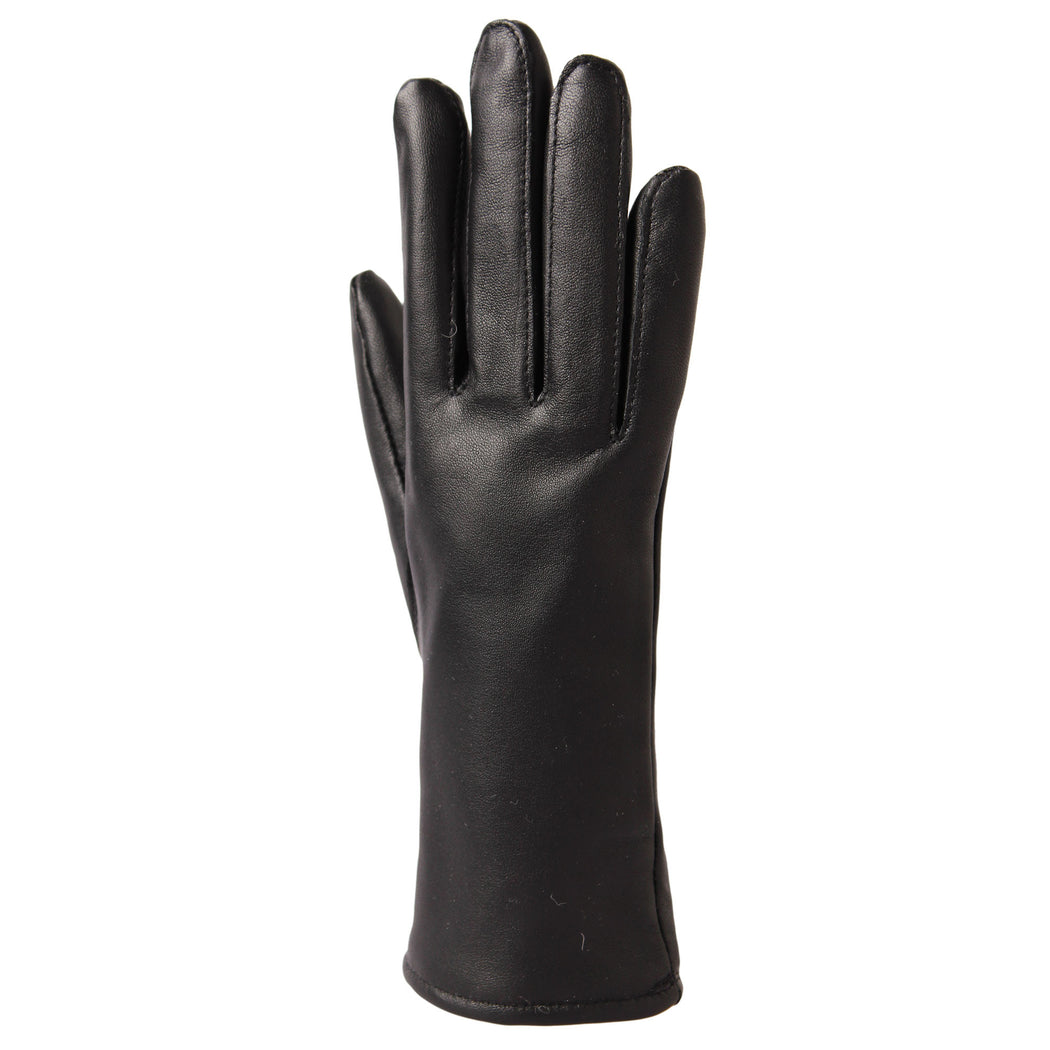 Women's Gloves - Sheep's leather - Merino wool / Polyester - Black