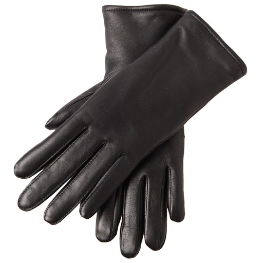 Women's Gloves - Sheep's leather - Merino wool / Polyester - Black