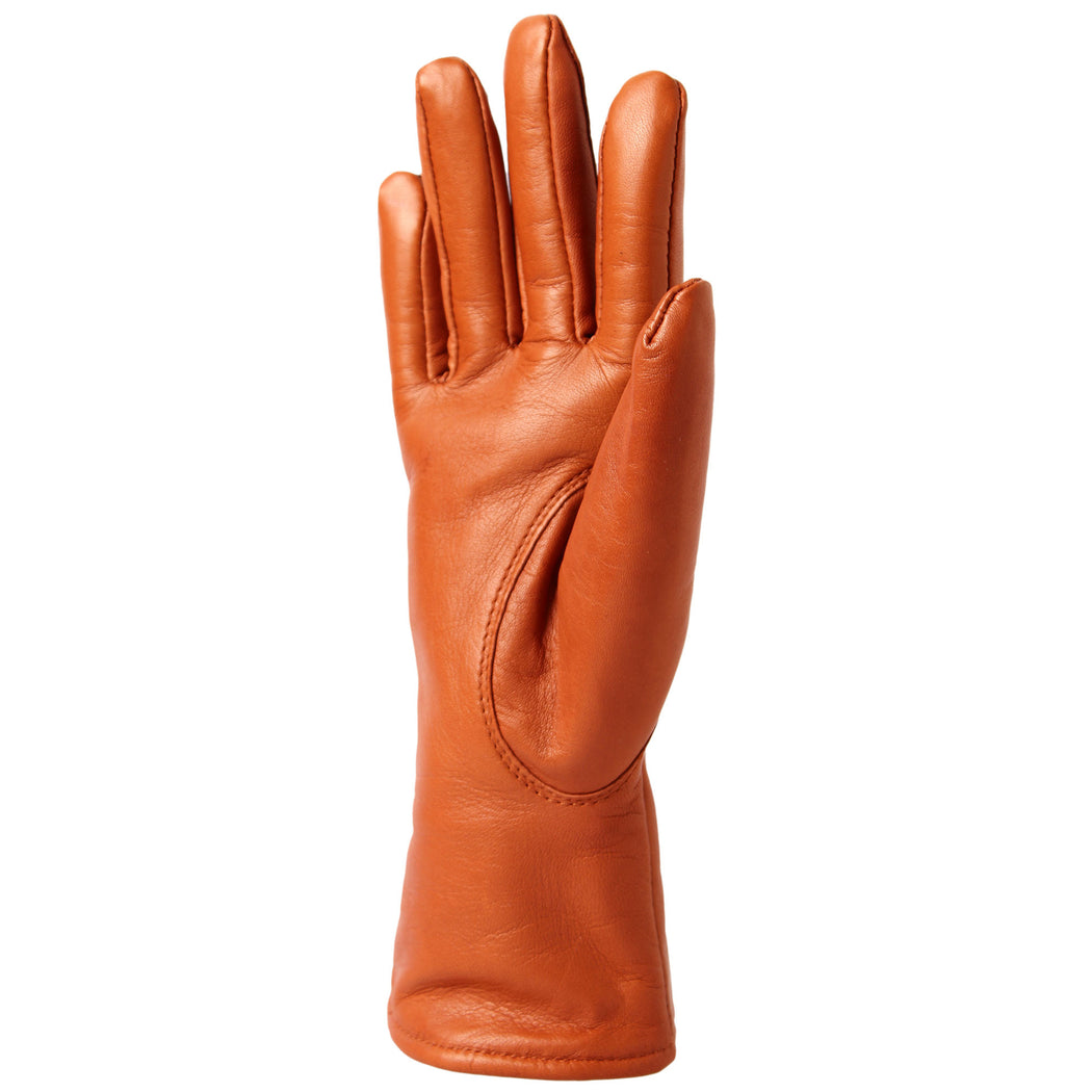 Women's Gloves - Sheep's leather - Merino wool / Polyester - Rust