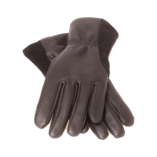 Women's Gloves - Outdoor Gloves - Sheep's leather - Merino wool - Black