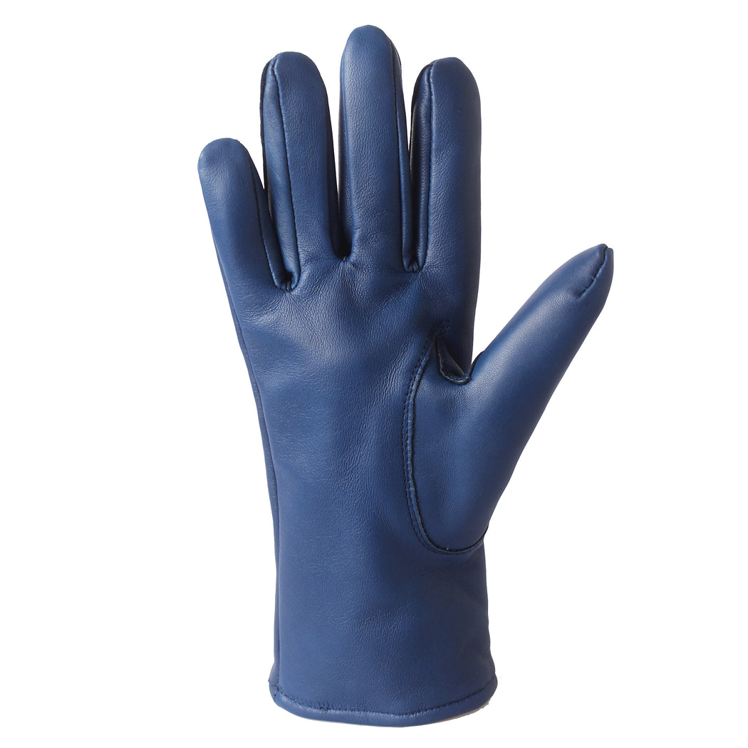Women's Gloves - Sheep's leather - Merino wool / Polyester - Blueberry