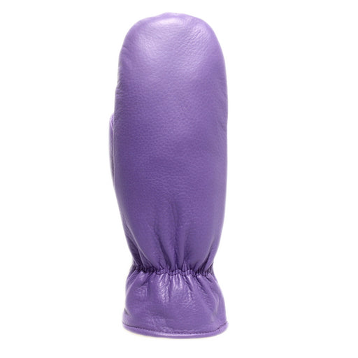 Women's mittens - Deer nappa - 100% Merino wool - purple