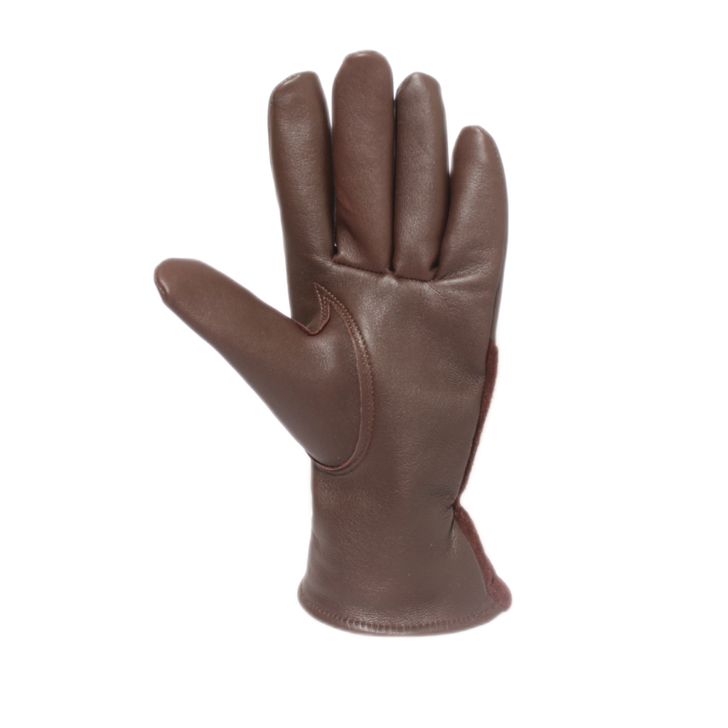 Naisten sormikkaat -Ulkoilusormikas- Lampaan nappa - Merinovilla -ruskea