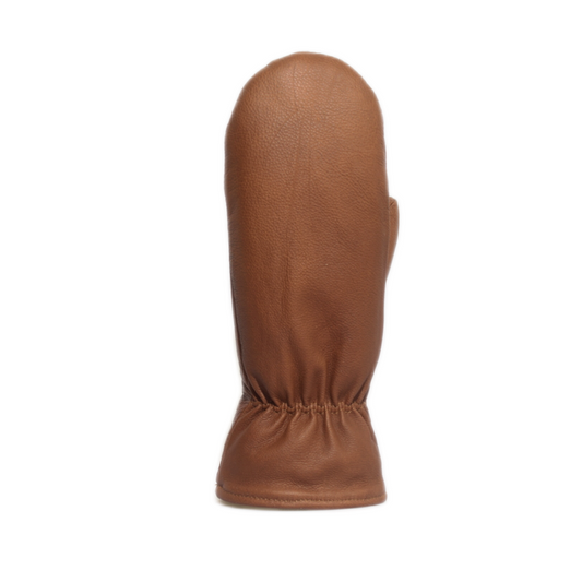 Naisten kintaat - Poron nappa - 100% Merinovilla - Pähkinä