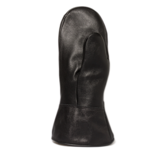 Miesten  - kelkkarukkaset - lampaannappa - 100% Merinovilla - Musta