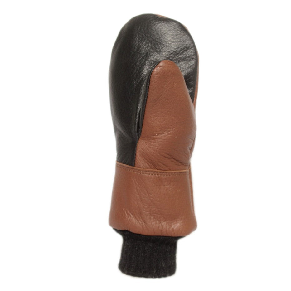 Lasten nahkakintaat- Peuran nappa - 100% Merinovilla - Pähkinä