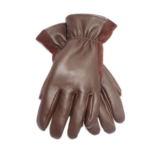 Naisten sormikkaat -Ulkoilusormikas- Lampaan nappa - Merinovilla -ruskea