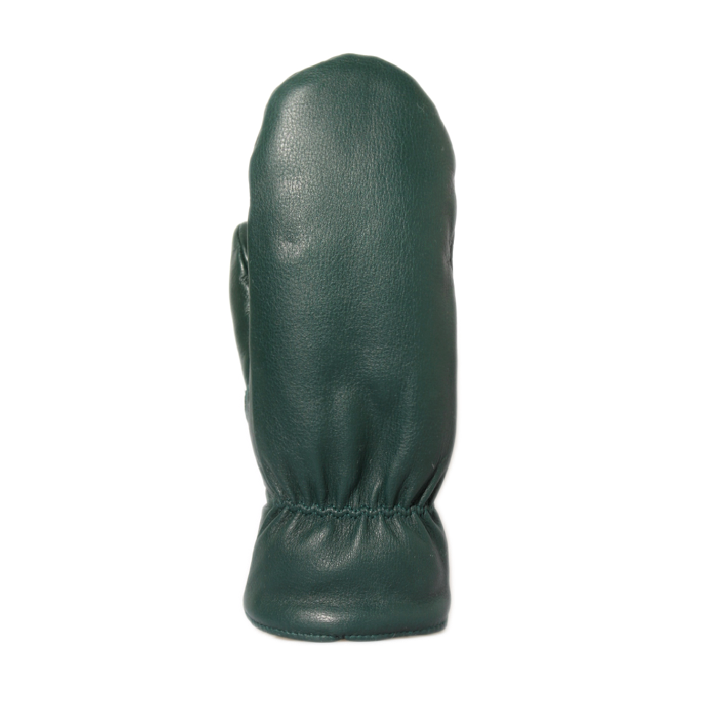 Naisten kintaat - Poron nappa - 100% Merinovilla - tummanvihreä