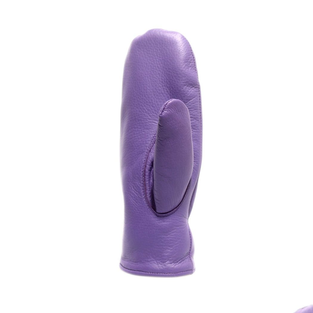 Naisten kintaat - Peuran nappa - 100% Merinovilla - violetti